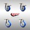 Service Caster 4 Inch 316SS Blue Polyurethane Wheel Swivel Top Plate Caster Lock Brakes, 2PK SCC-SS316TTL20S414-PPUB-BLUE-2-S-2 - alternate 3
